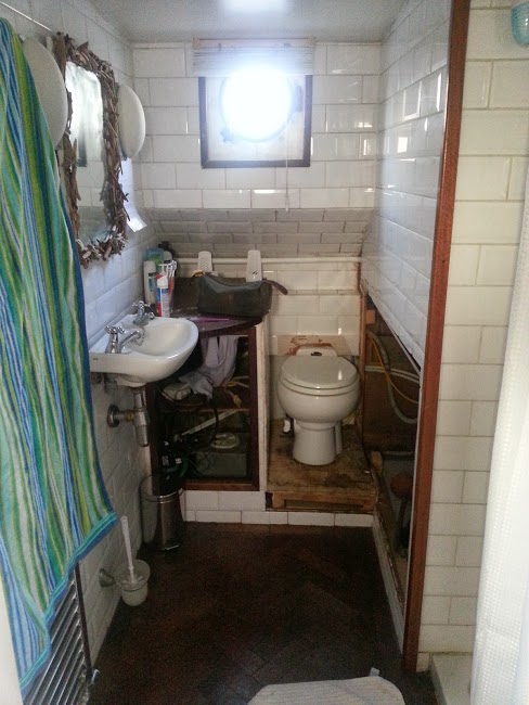 Out with the old bathroom